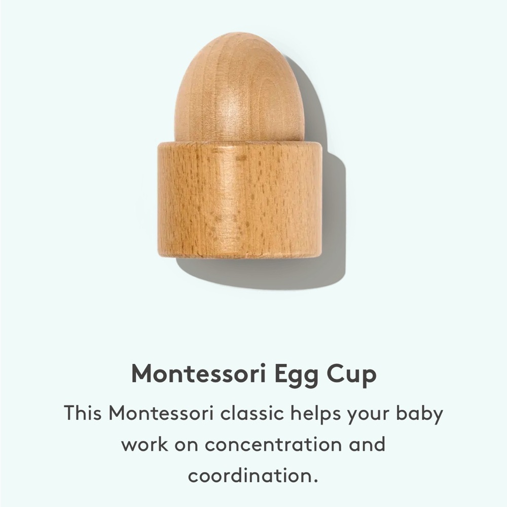 Lovevery Wooden Montessori Egg Cup - The Explorer Playkit
